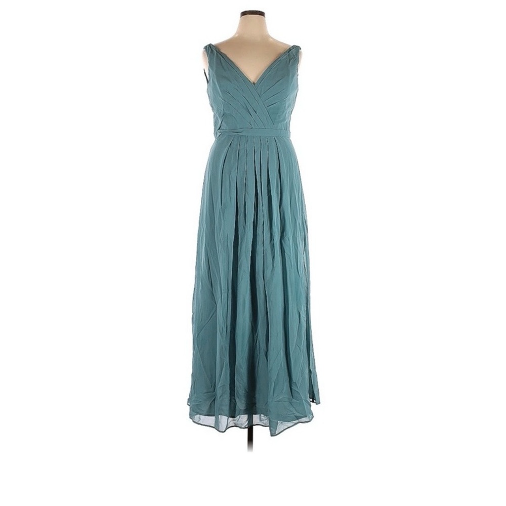 Dusty blue formal full length dress 12/14 new